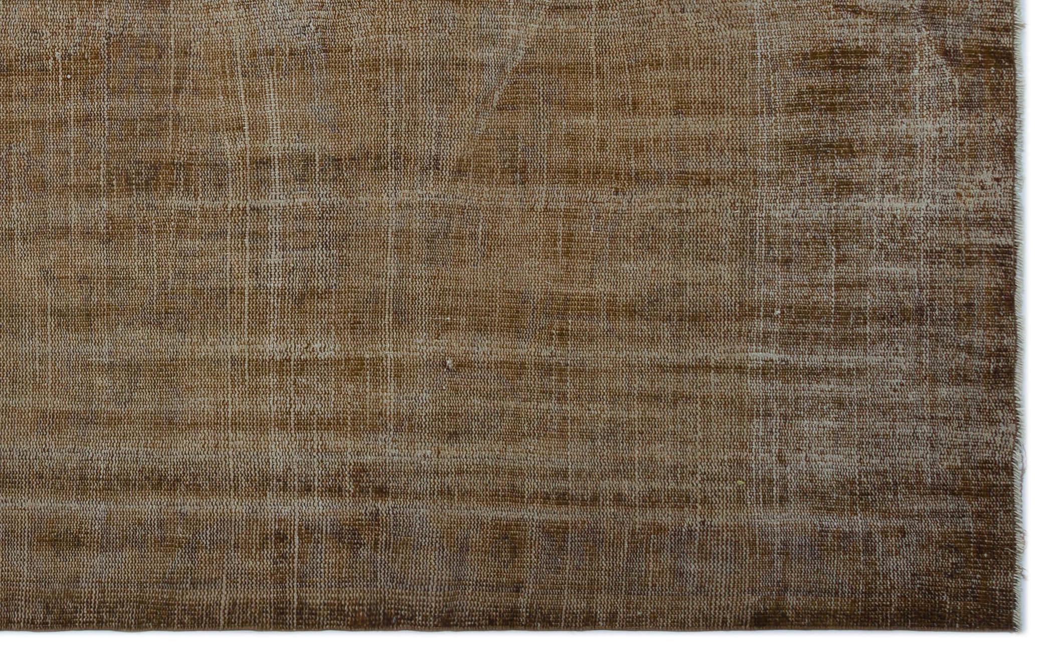 Atina Brown Vintage Wool Handmade Area Rug 6'4" x 9'11"