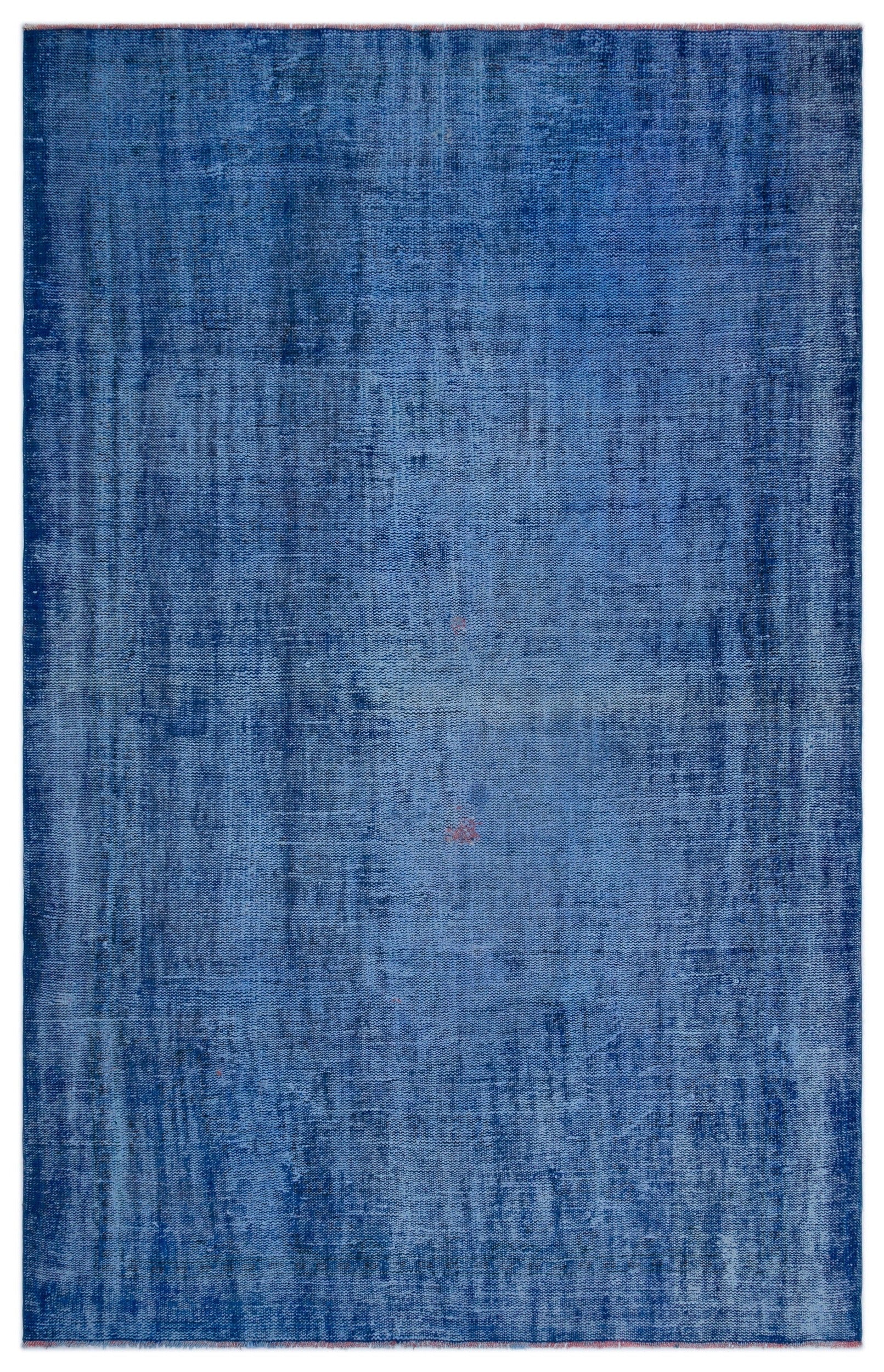 Atina Blue Vintage Wool Handmade Area Rug 5'8" x 8'6"