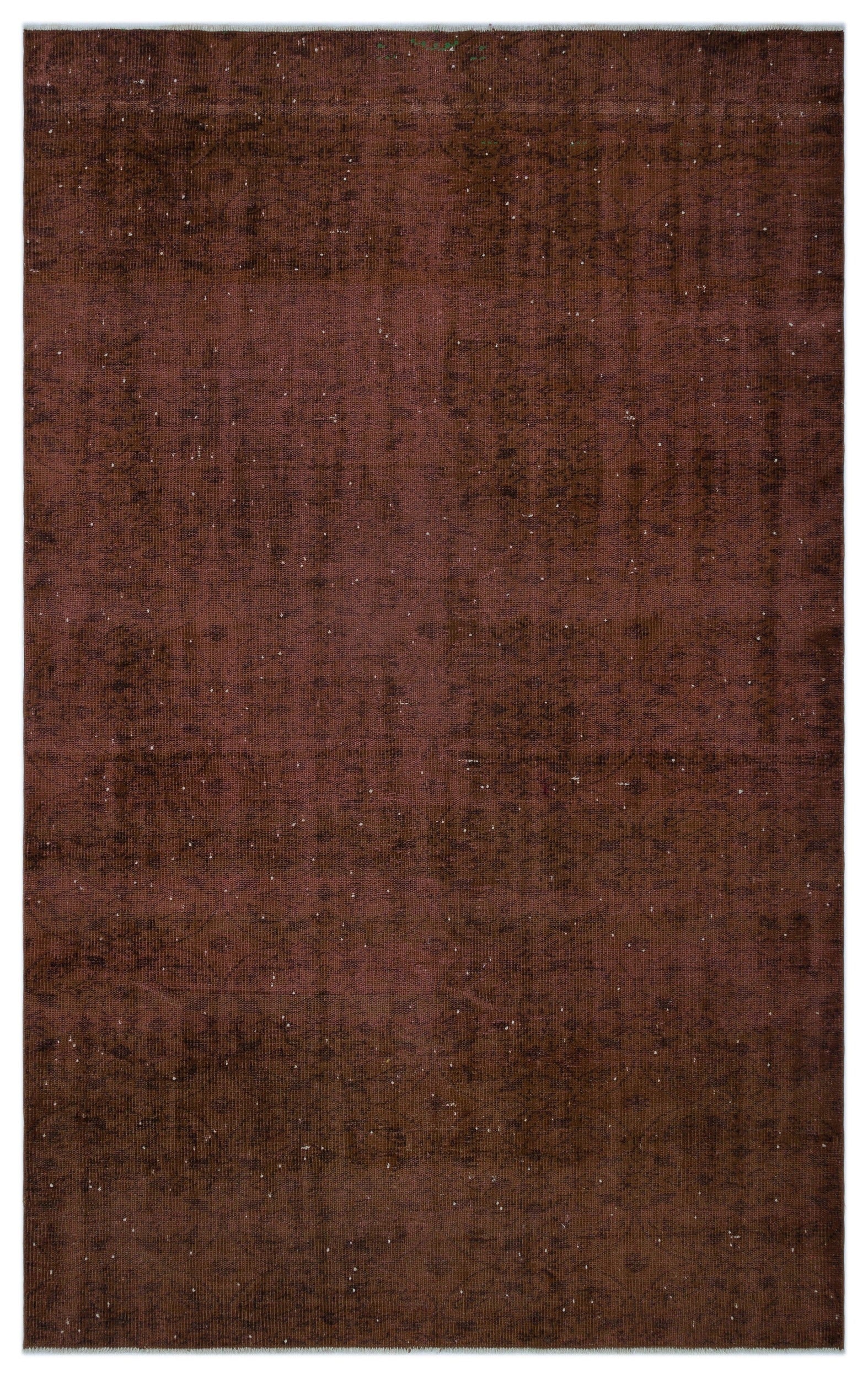 Atina Brown Vintage Wool Handmade Area Rug 6'0" x 9'5"