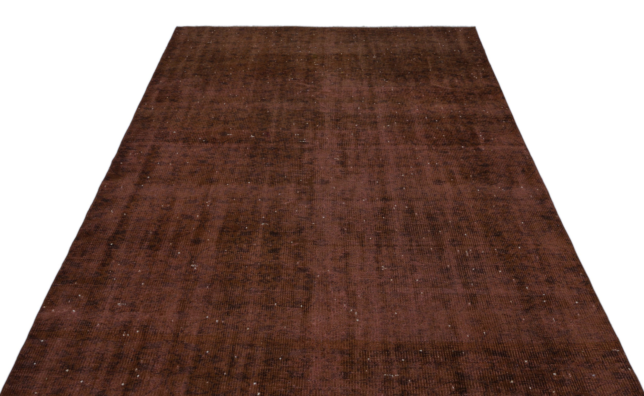 Atina Brown Vintage Wool Handmade Area Rug 6'0" x 9'5"