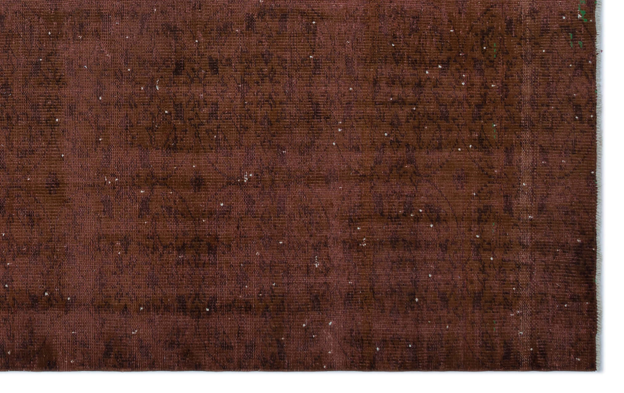 Atina Brown Vintage Wool Handmade Area Rug 6'0" x 9'5"