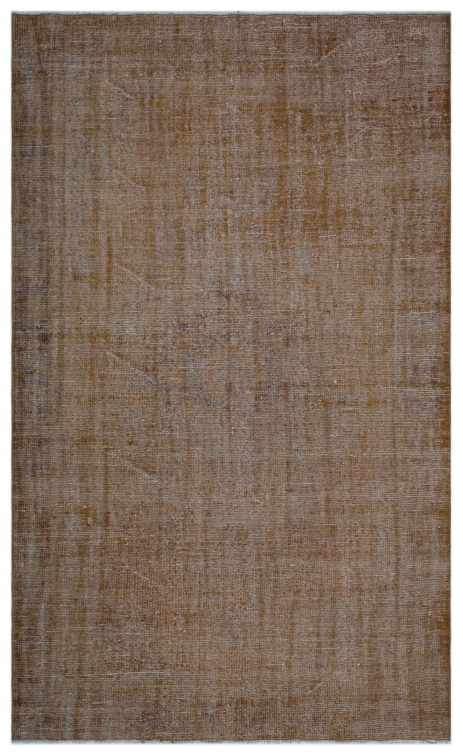 Atina Brown Vintage Wool Handmade Area Rug 6'1" x 9'11"