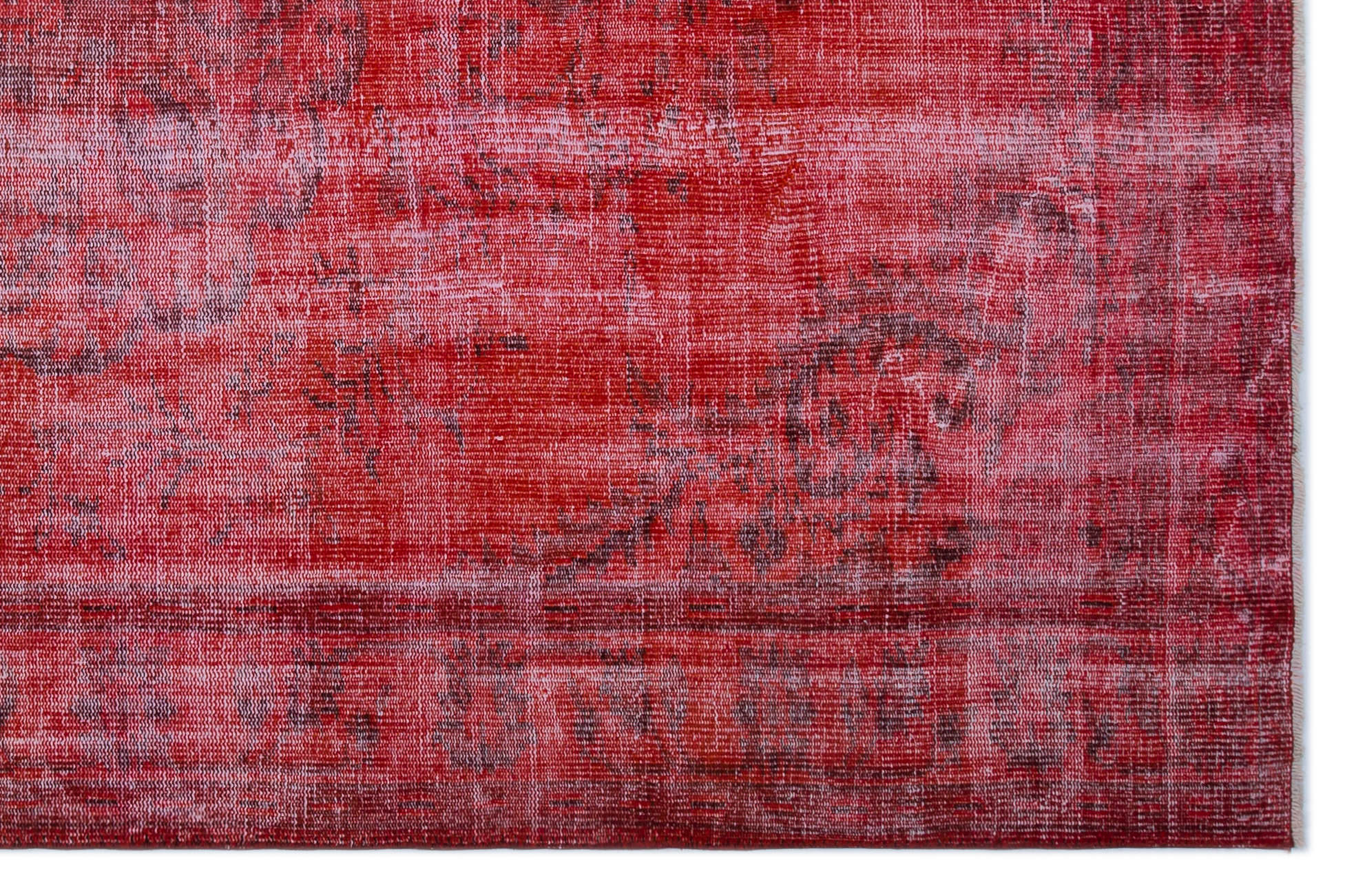 Atina Orange Vintage Wool Handmade Area Rug 7'1" x 8'1"