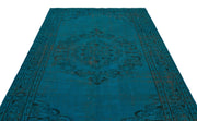 Atina Turquoise Vintage Wool Handmade Area Rug 5'9" x 10'0"
