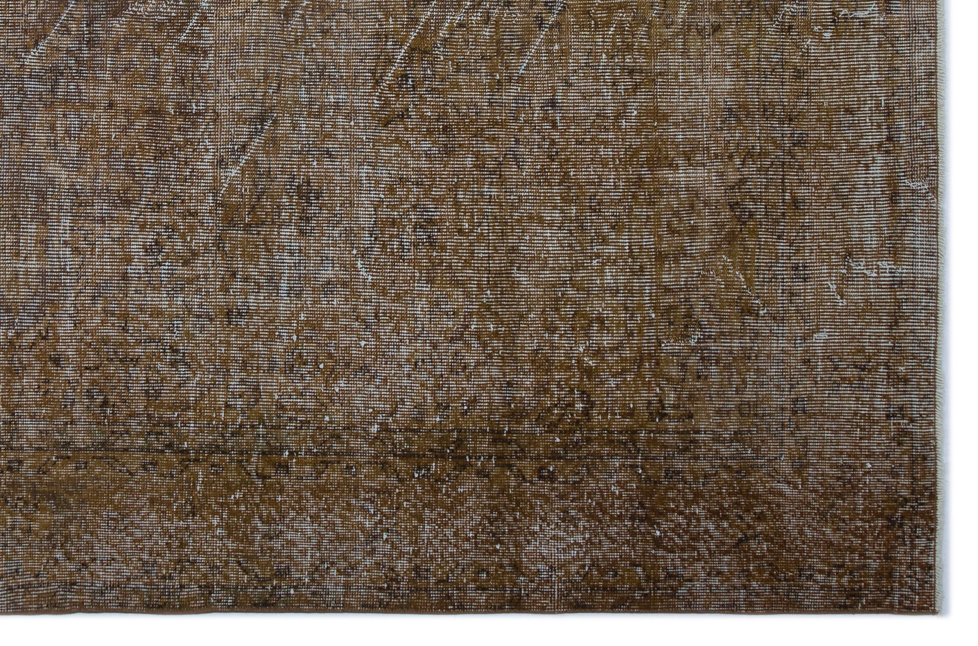 Atina Brown Vintage Wool Handmade Area Rug 6'0" x 9'4"