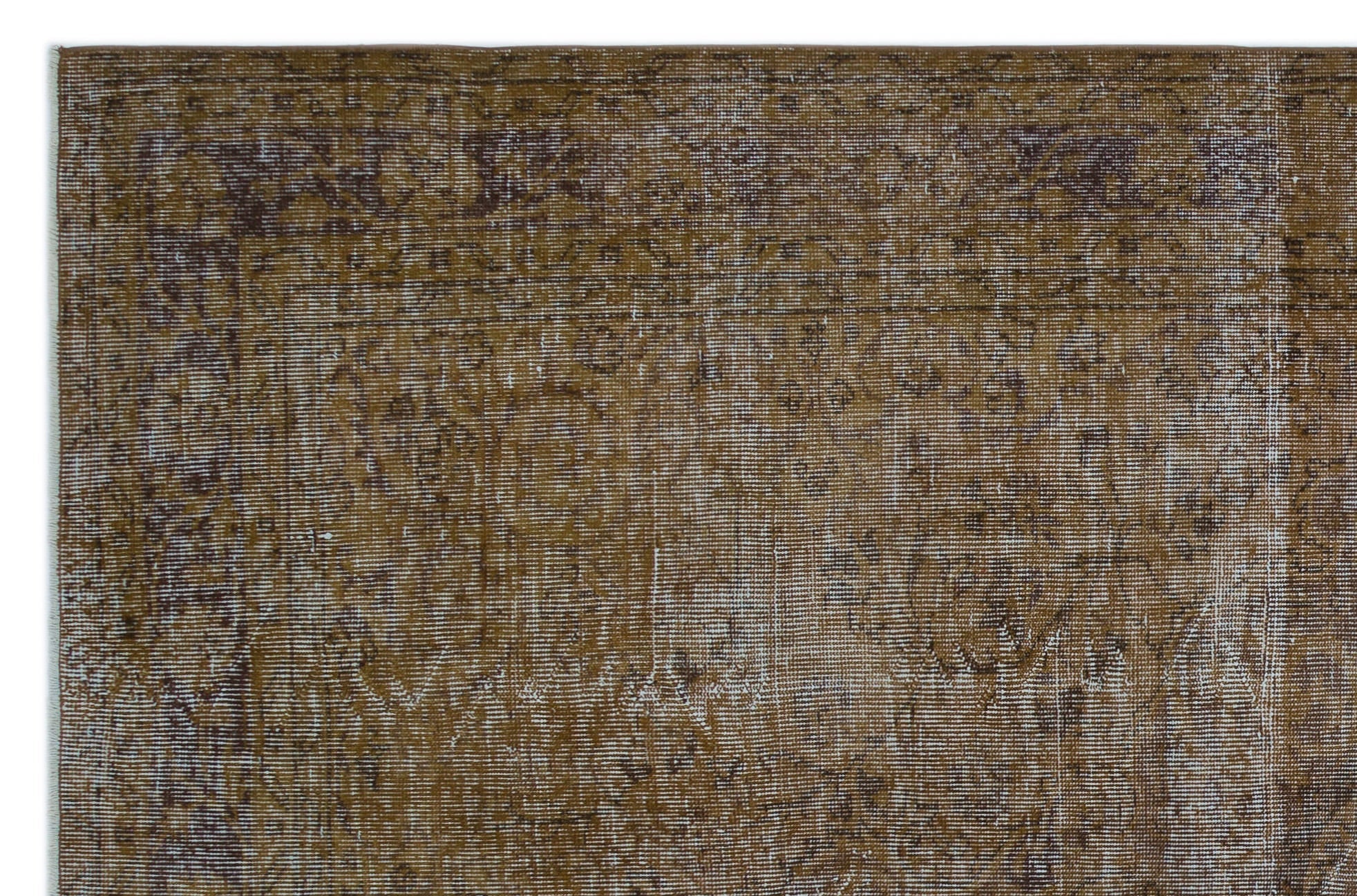 Atina Brown Vintage Wool Handmade Area Rug 6'0" x 9'4"