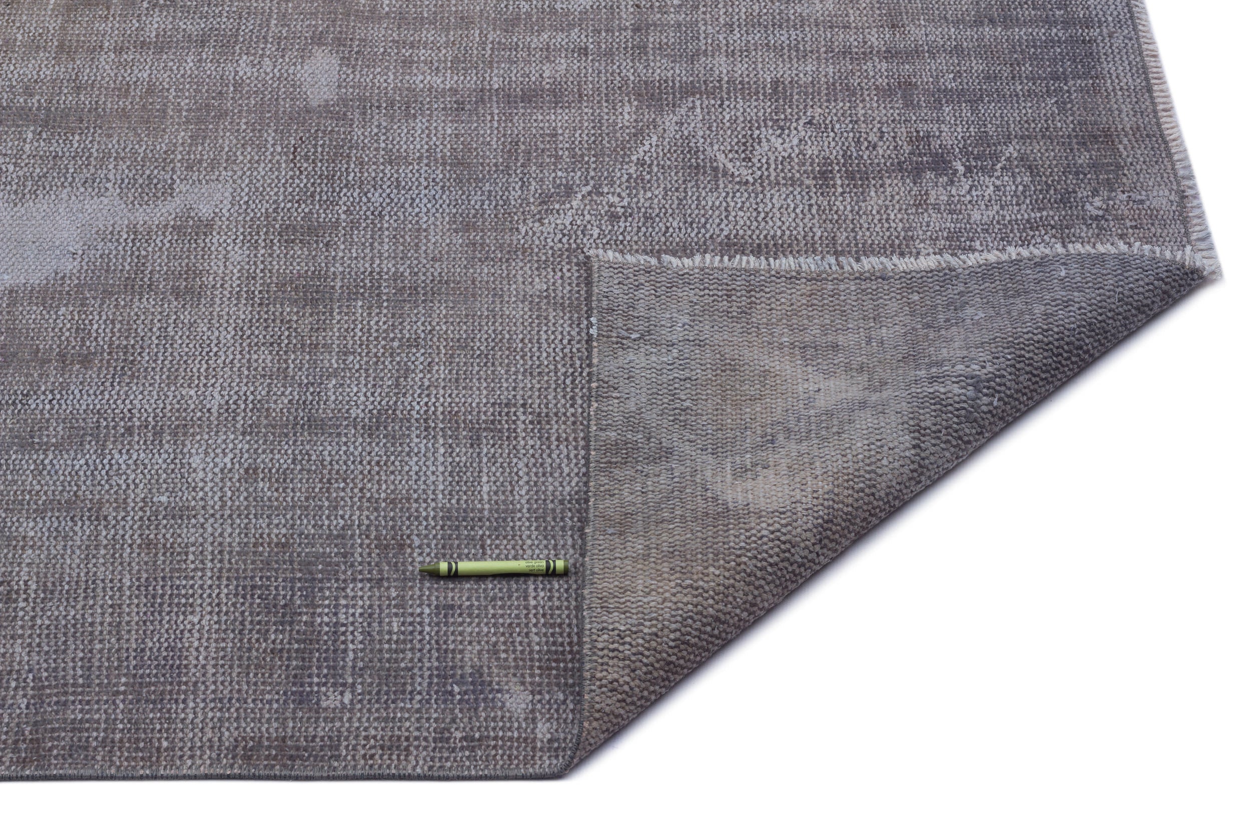 Atina Grey Vintage Wool Handmade Area Rug 5'10" x 9'4"