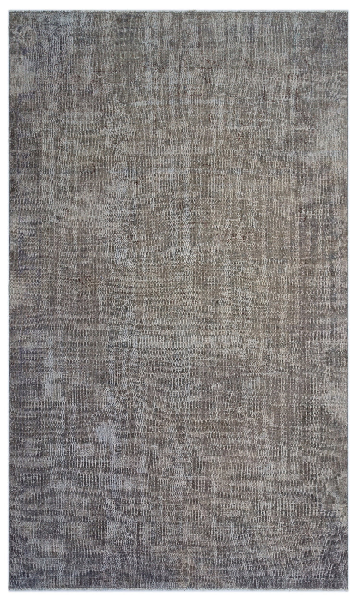 Atina Grey Vintage Wool Handmade Area Rug 5'10" x 9'4"