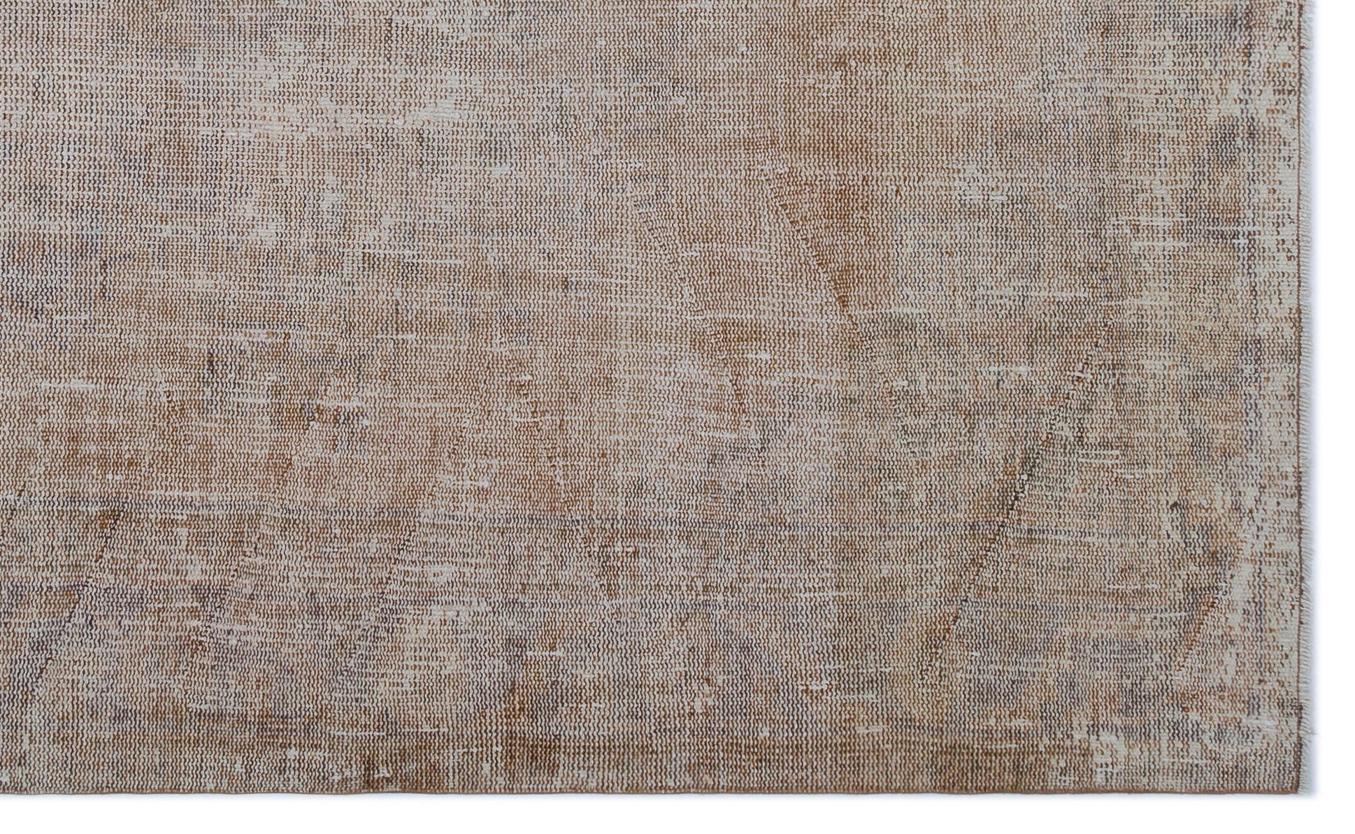 Atina Brown Vintage Wool Handmade Area Rug 5'7" x 9'0"