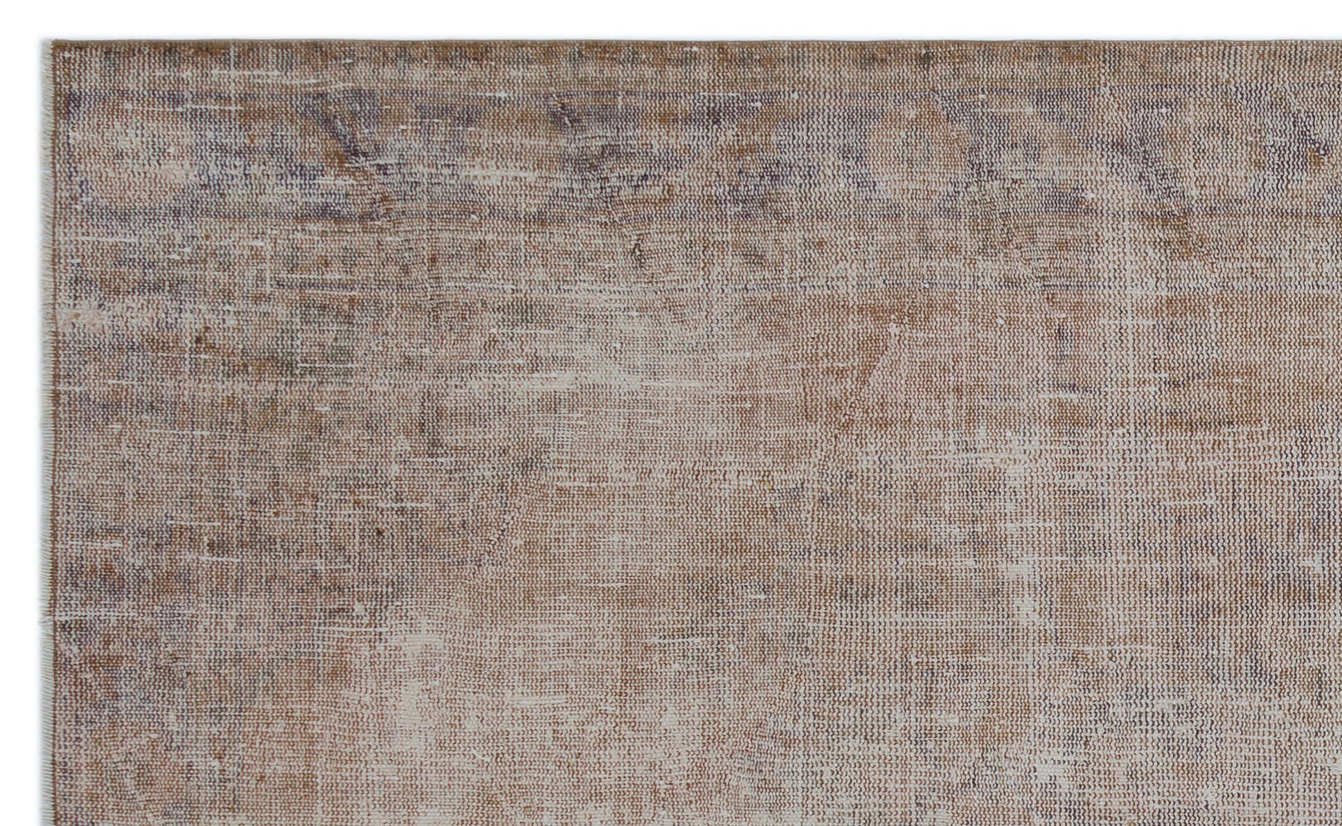 Atina Brown Vintage Wool Handmade Area Rug 5'7" x 9'0"