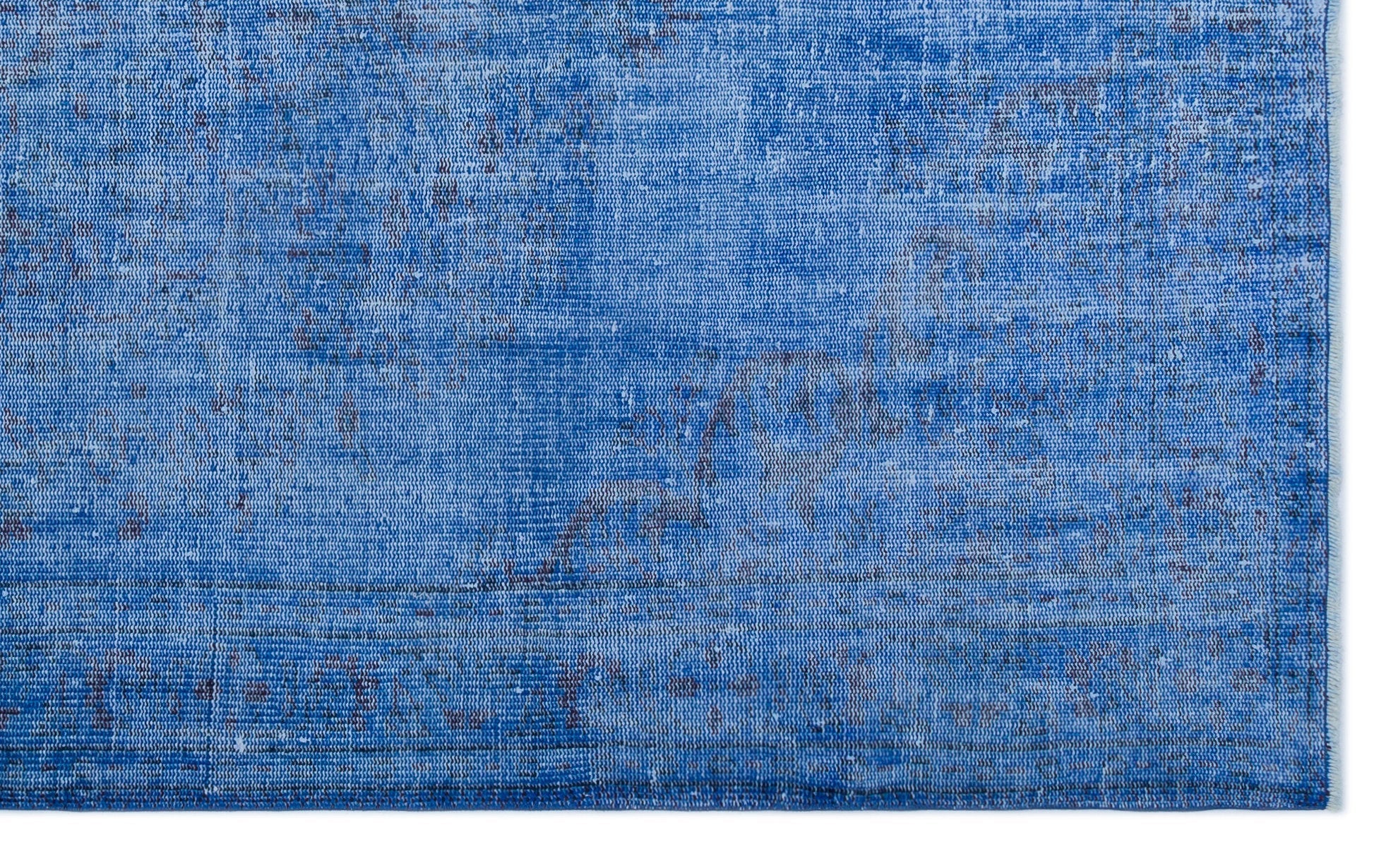 Atina Blue Vintage Wool Handmade Area Rug 5'0" x 9'3"