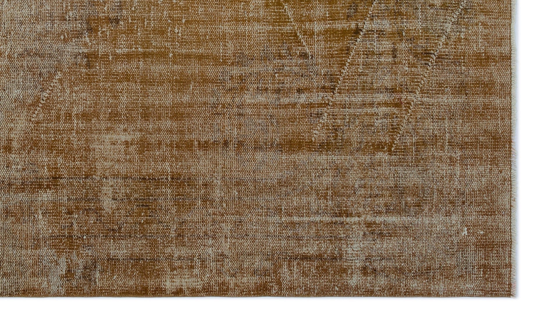 Atina Brown Vintage Wool Handmade Area Rug 4'10" x 8'2"