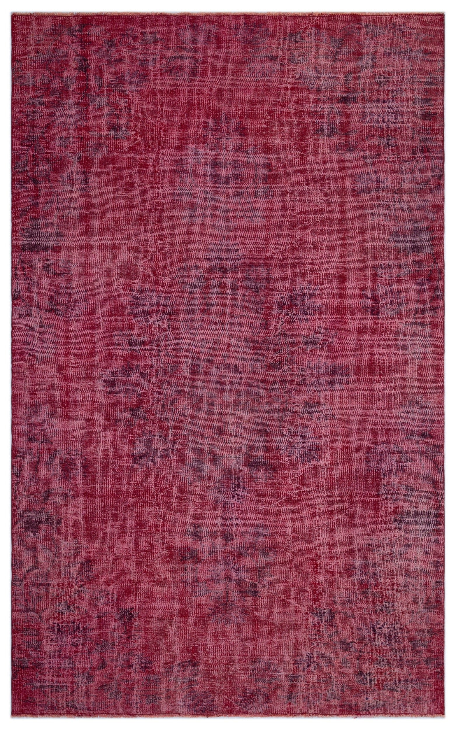 Atina Red Vintage Wool Handmade Area Rug 5'8" x 9'0"