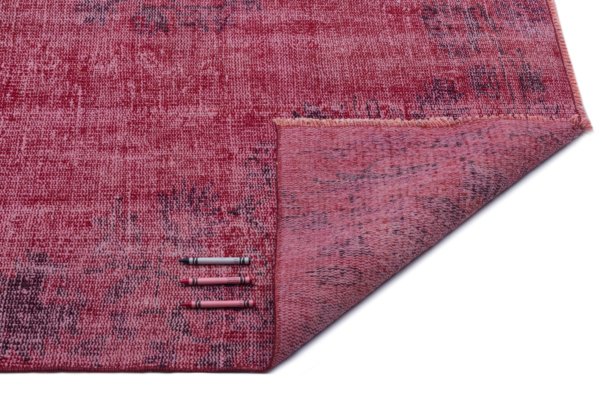 Atina Red Vintage Wool Handmade Area Rug 5'8" x 9'0"