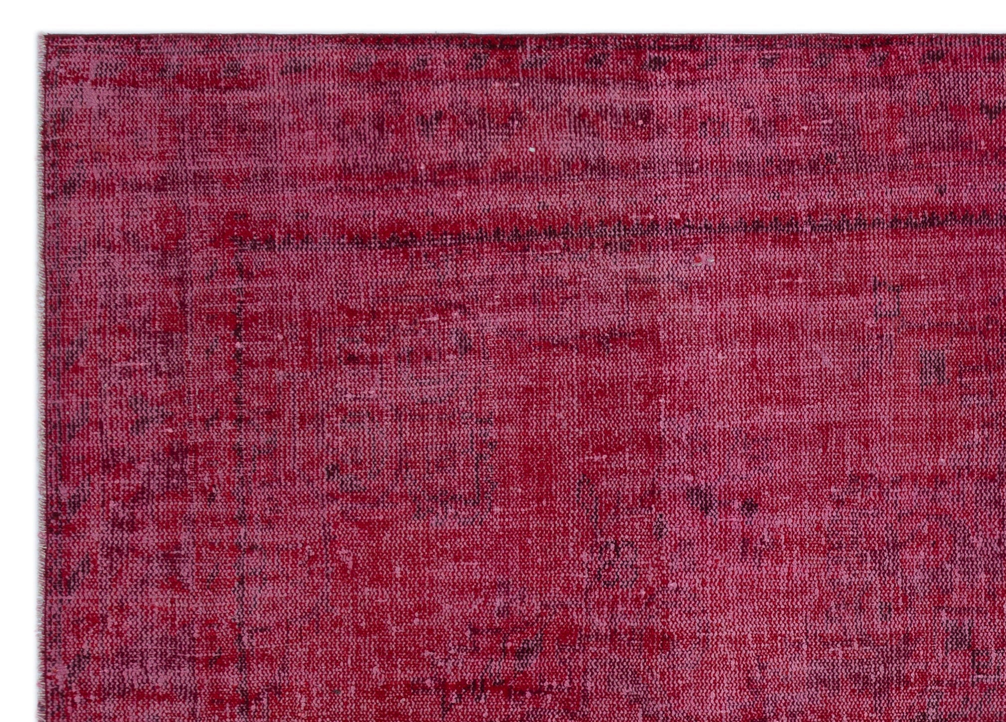 Atina Red Vintage Wool Handmade Area Rug 6'6" x 9'0"
