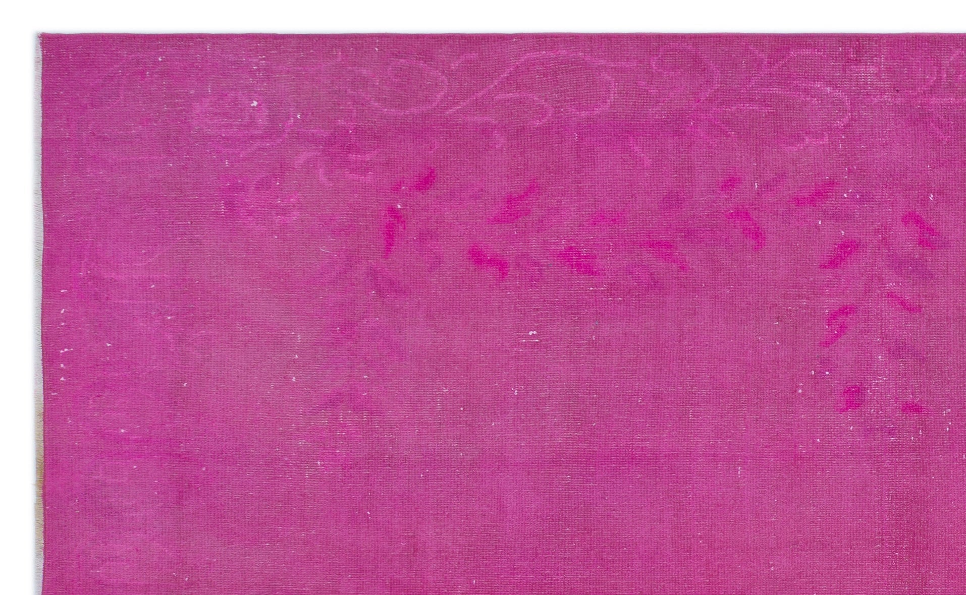 Atina Pink Vintage Wool Handmade Area Rug 5'6" x 7'10"