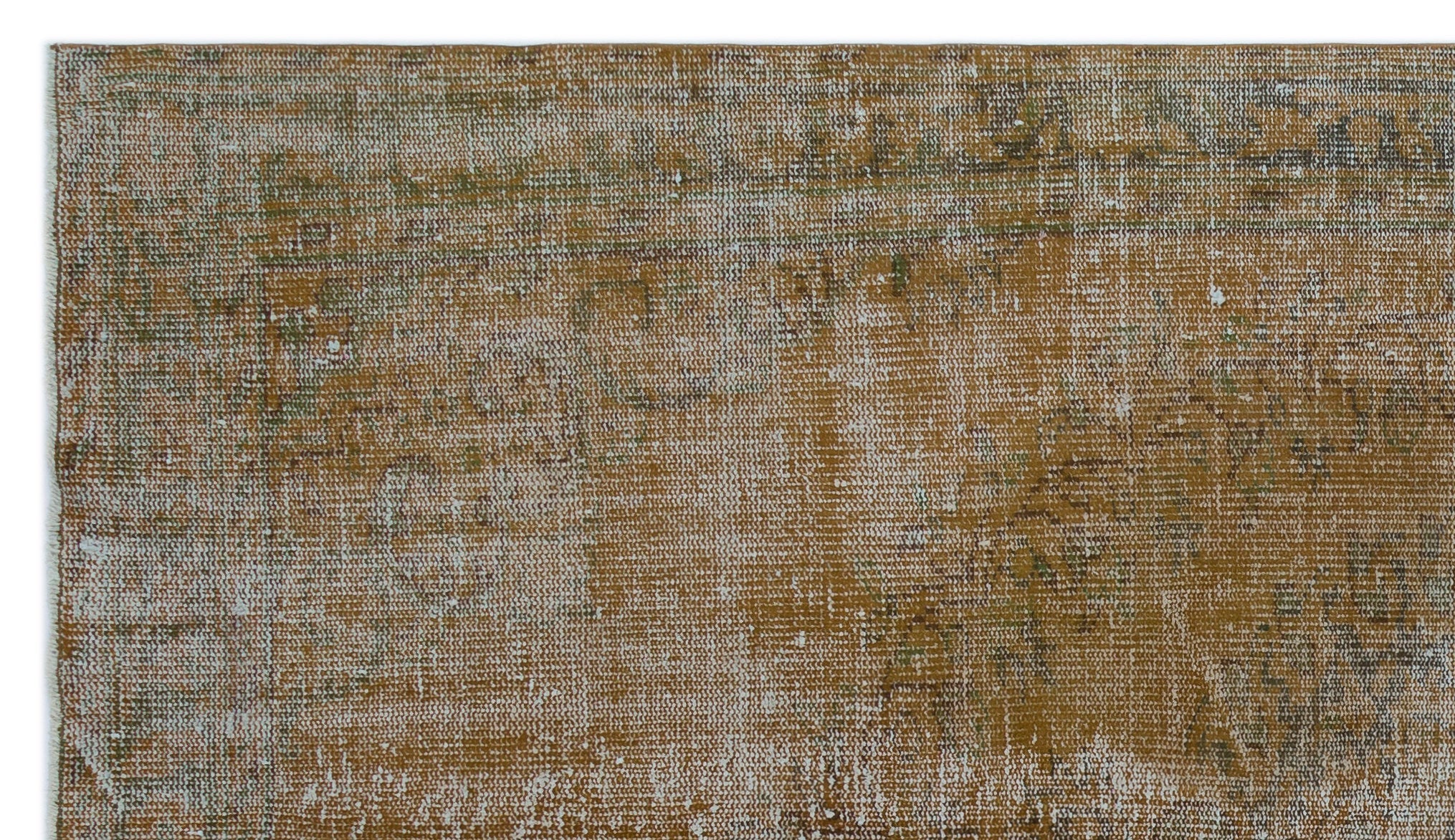 Atina Brown Vintage Wool Handmade Area Rug 5'3" x 9'1"