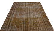 Atina Brown Vintage Wool Handmade Area Rug 6'0" x 8'9"