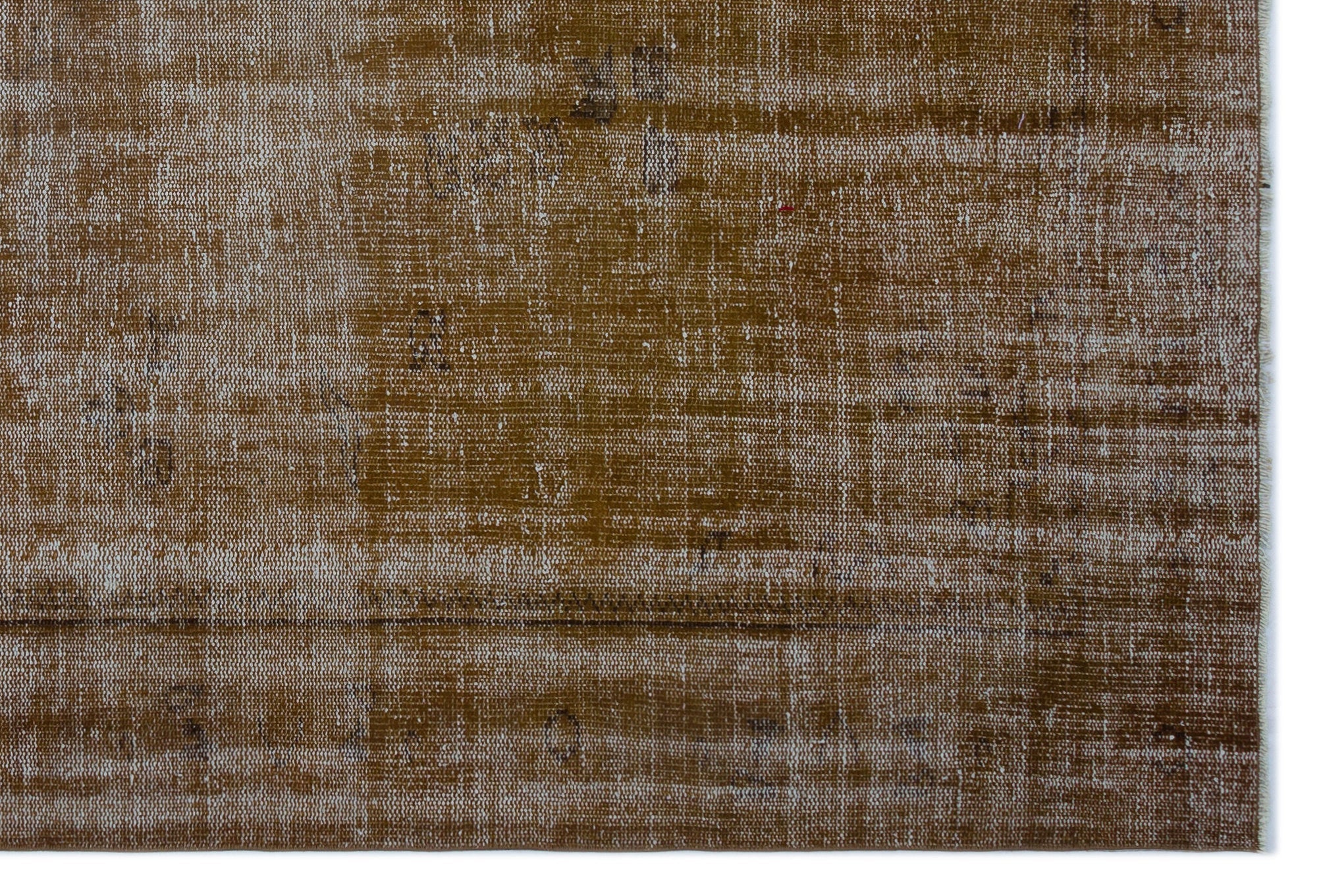 Atina Brown Vintage Wool Handmade Area Rug 6'0" x 8'9"