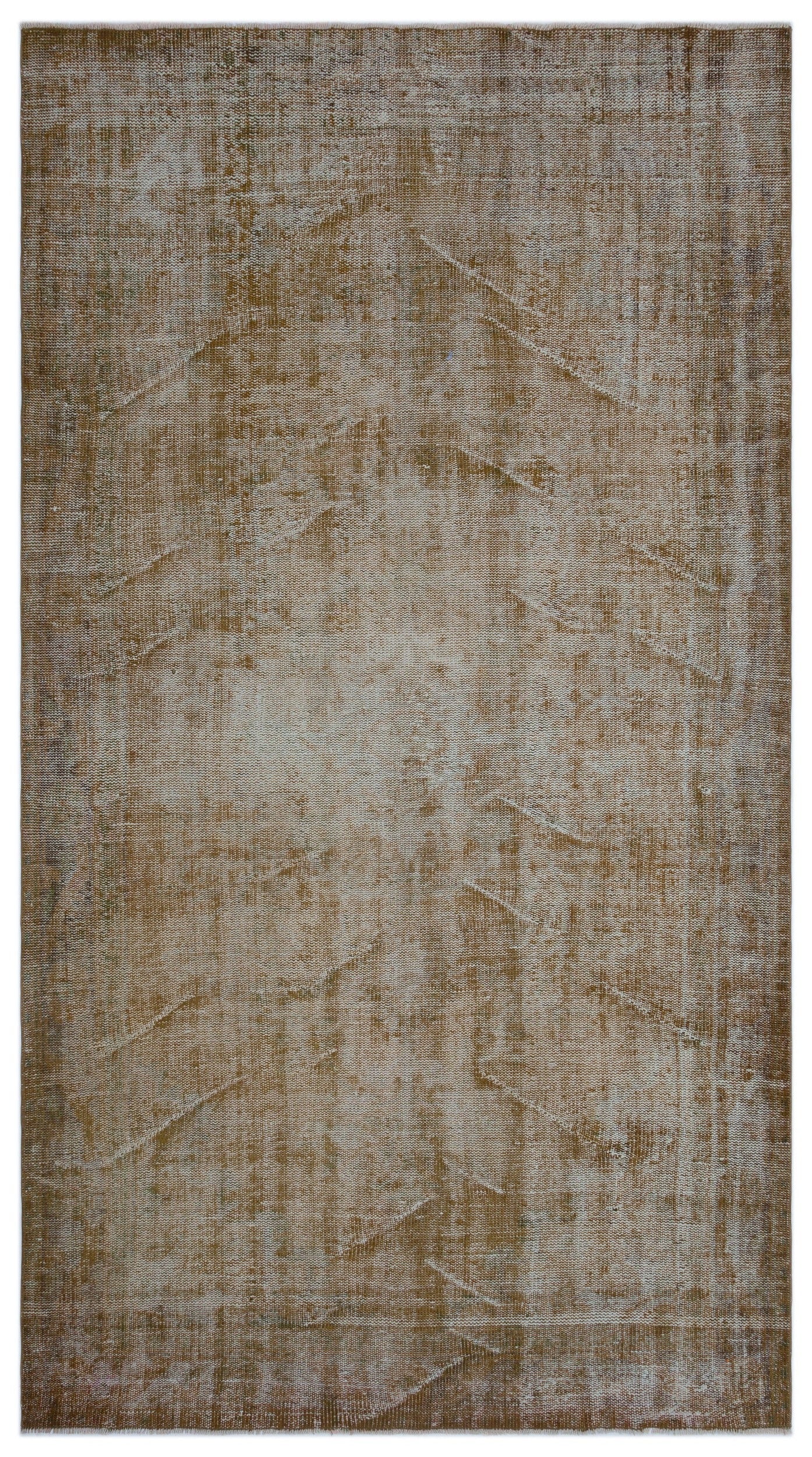 Atina Brown Vintage Wool Handmade Area Rug 6'0" x 9'2"