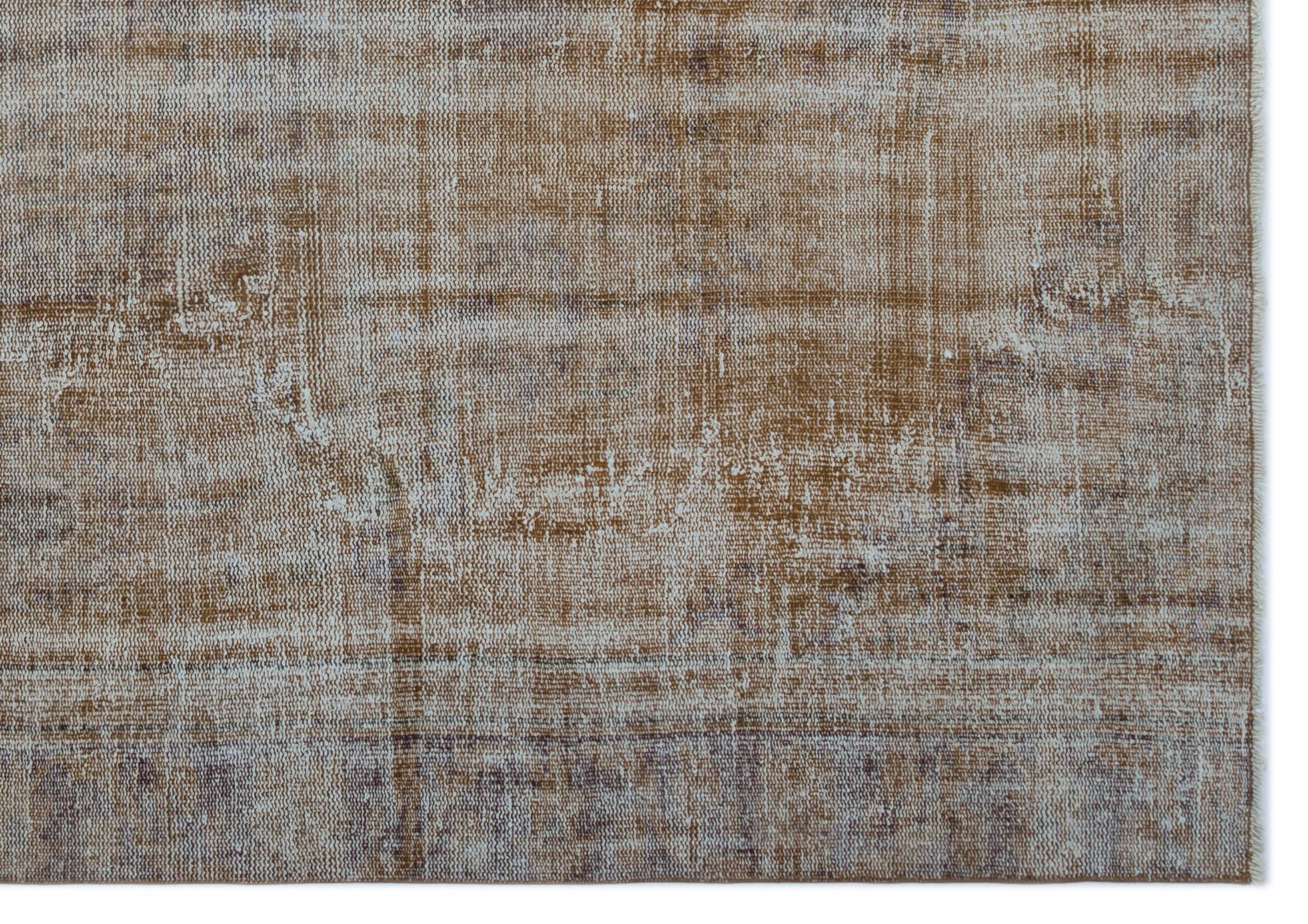 Atina Brown Vintage Wool Handmade Area Rug 6'2" x 8'6"