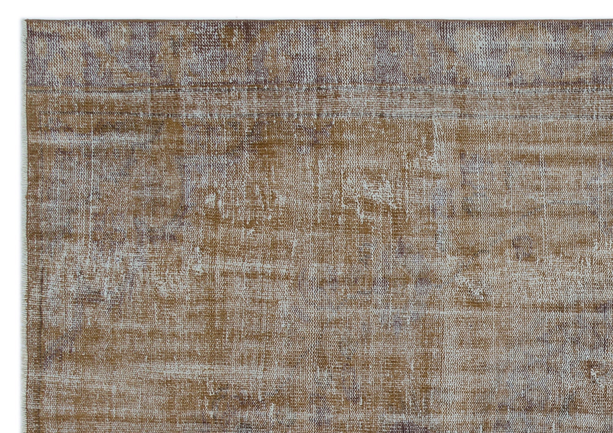 Atina Brown Vintage Wool Handmade Area Rug 6'2" x 8'6"