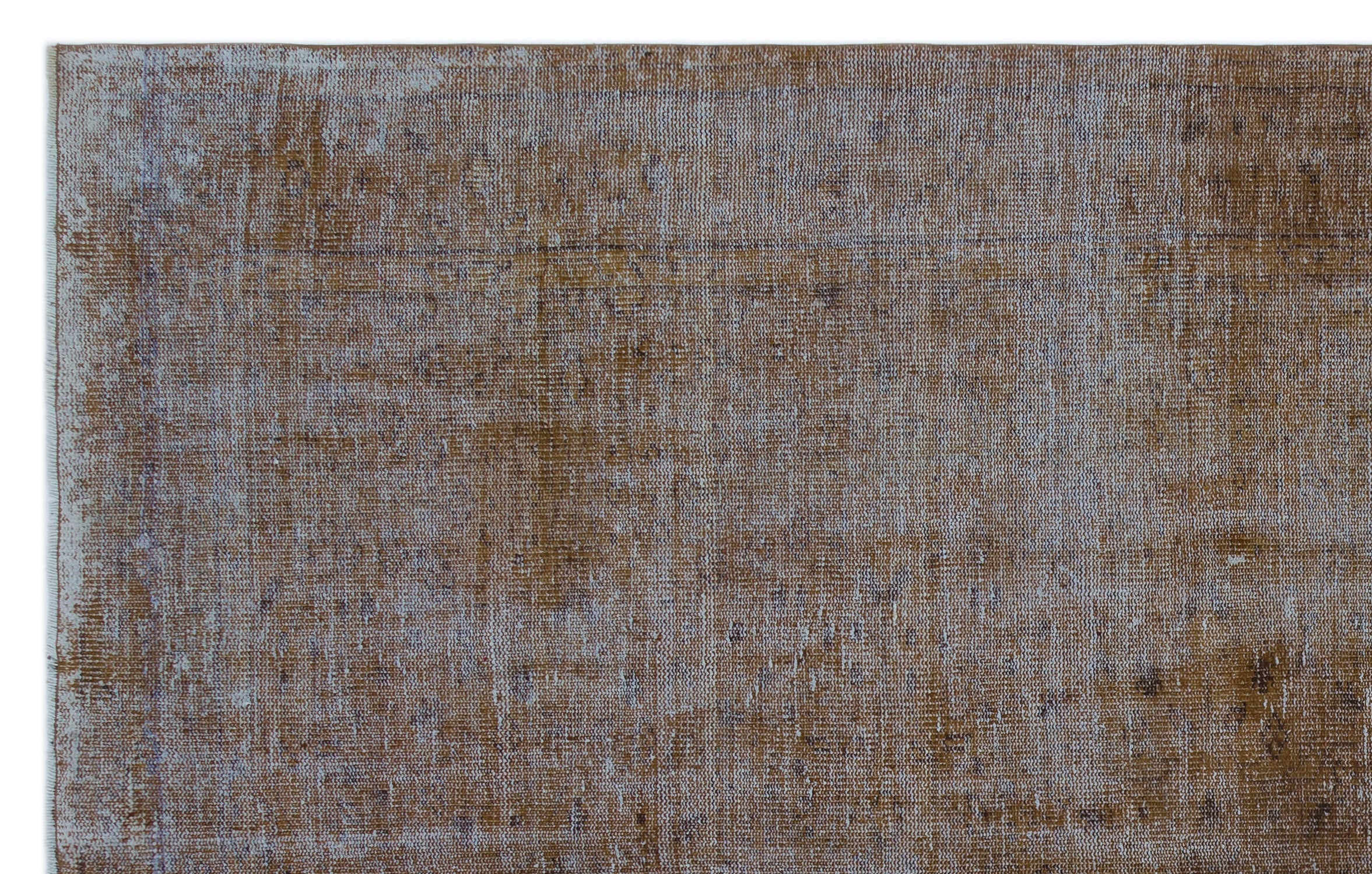 Atina Brown Vintage Wool Handmade Area Rug 6'8" x 10'4"