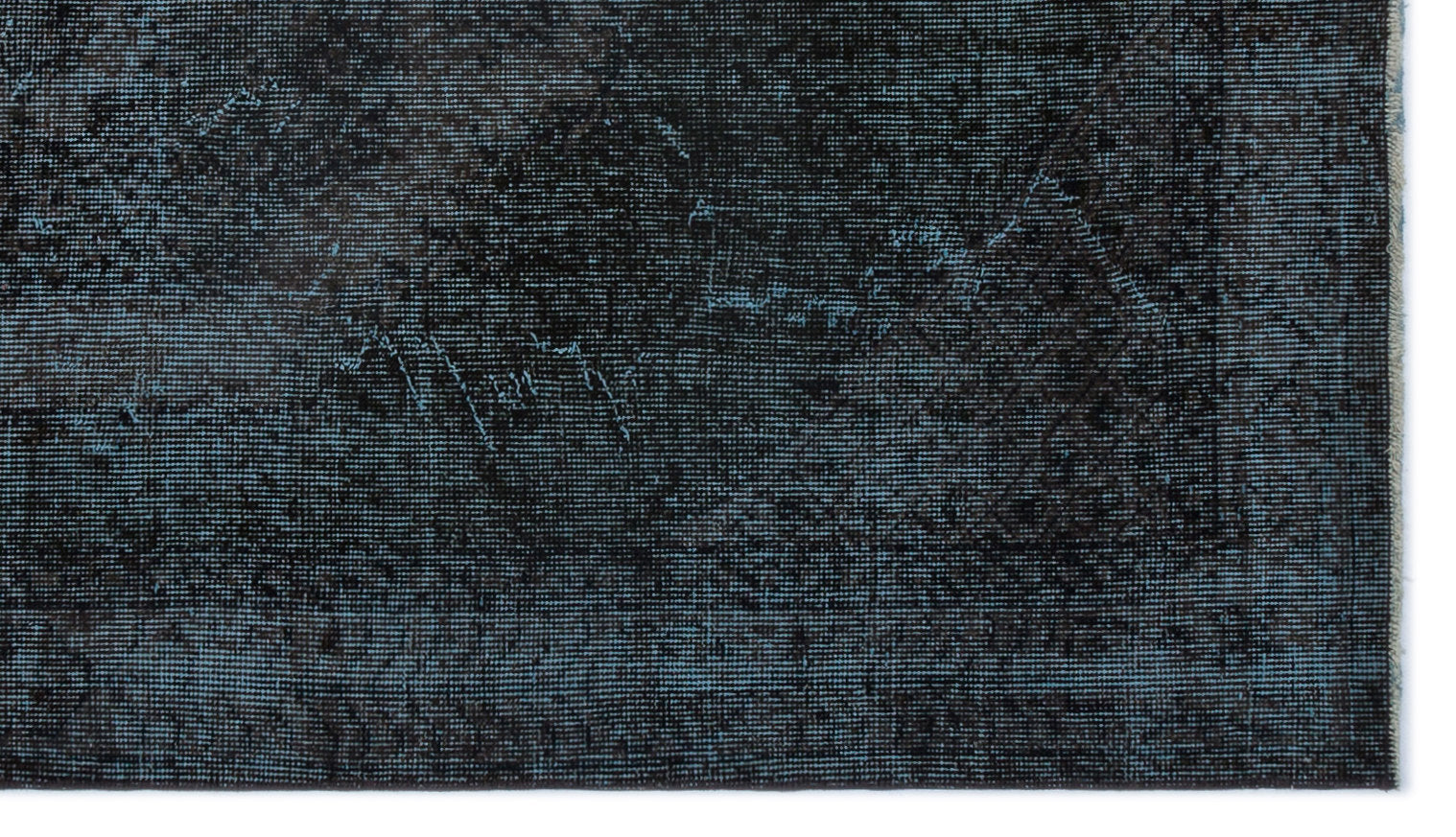 Atina Black Vintage Wool Handmade Area Rug 3'10" x 6'9"
