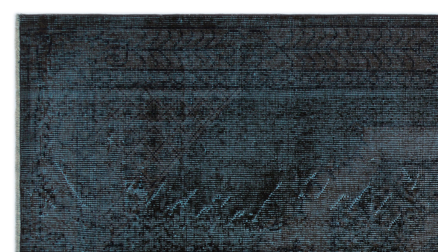 Atina Black Vintage Wool Handmade Area Rug 3'10" x 6'9"