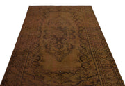 Atina Brown Vintage Wool Handmade Area Rug 4'11" x 8'4"