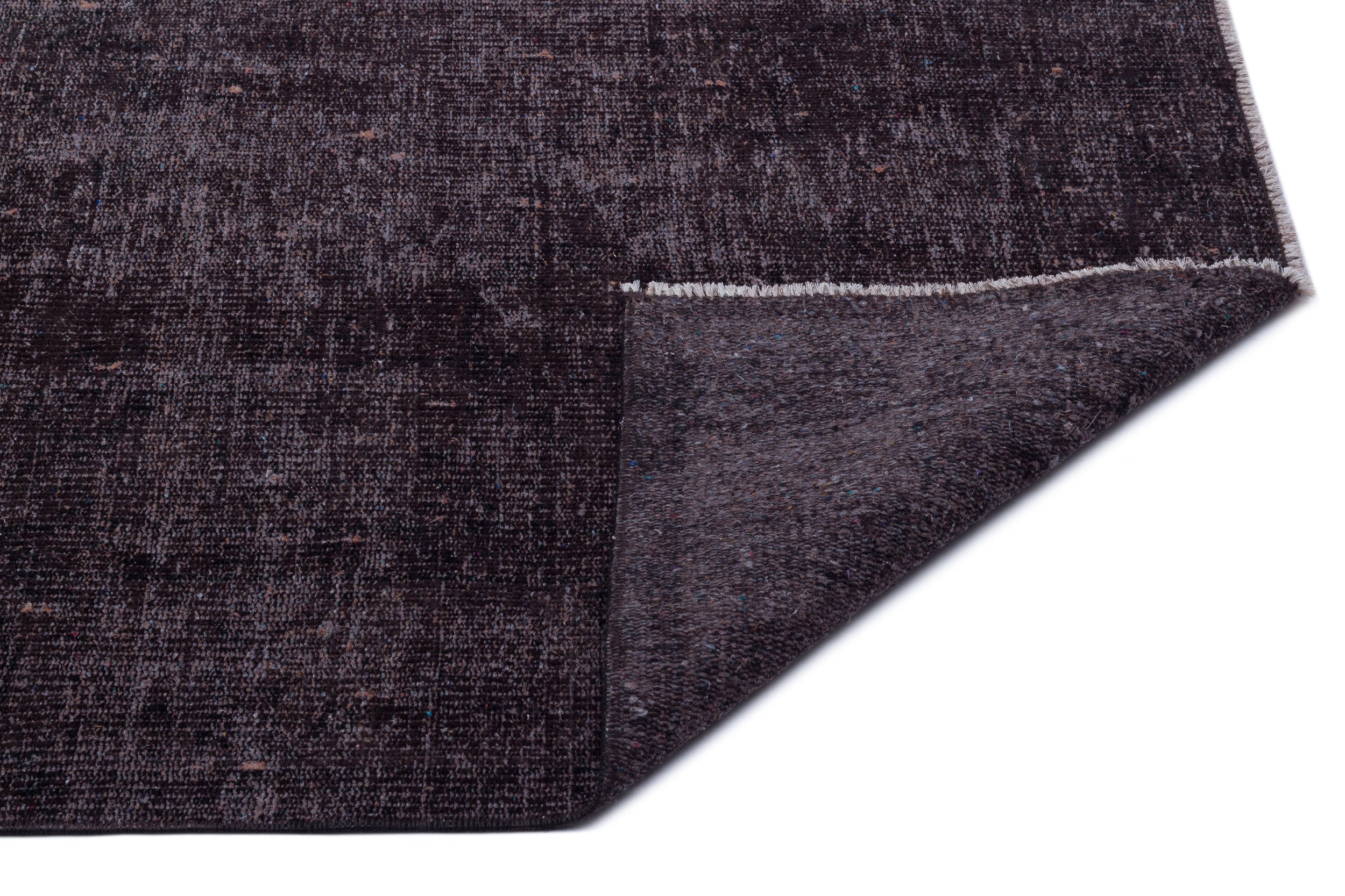 Atina Black Vintage Wool Handmade Area Rug 5'10" x 9'0"