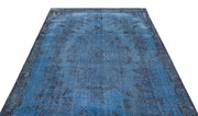 Atina Blue Vintage Wool Handmade Area Rug 5'9" x 9'5"