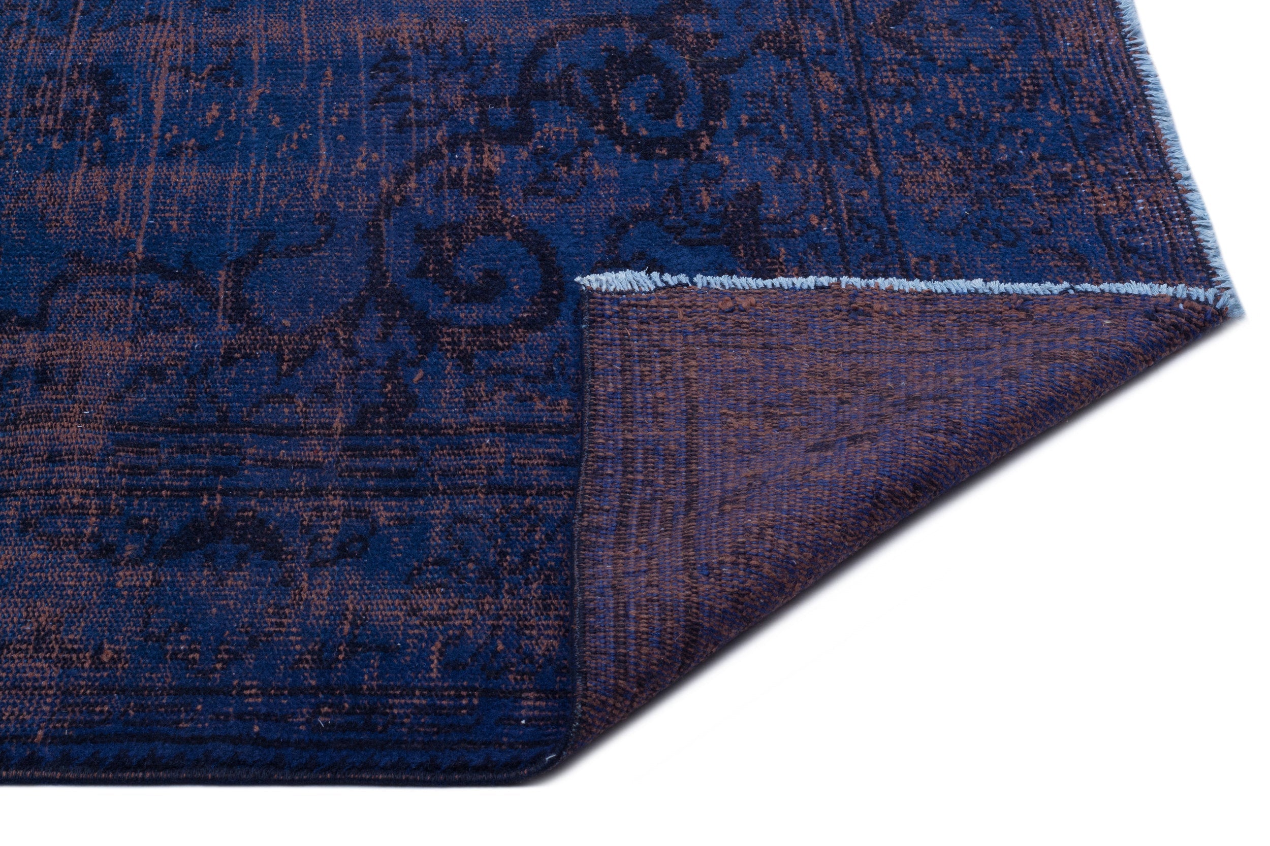 Atina Black Vintage Wool Handmade Area Rug 5'9" x 9'7"