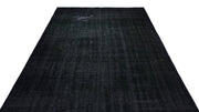 Atina Black Vintage Wool Handmade Area Rug 6'3" x 9'10"