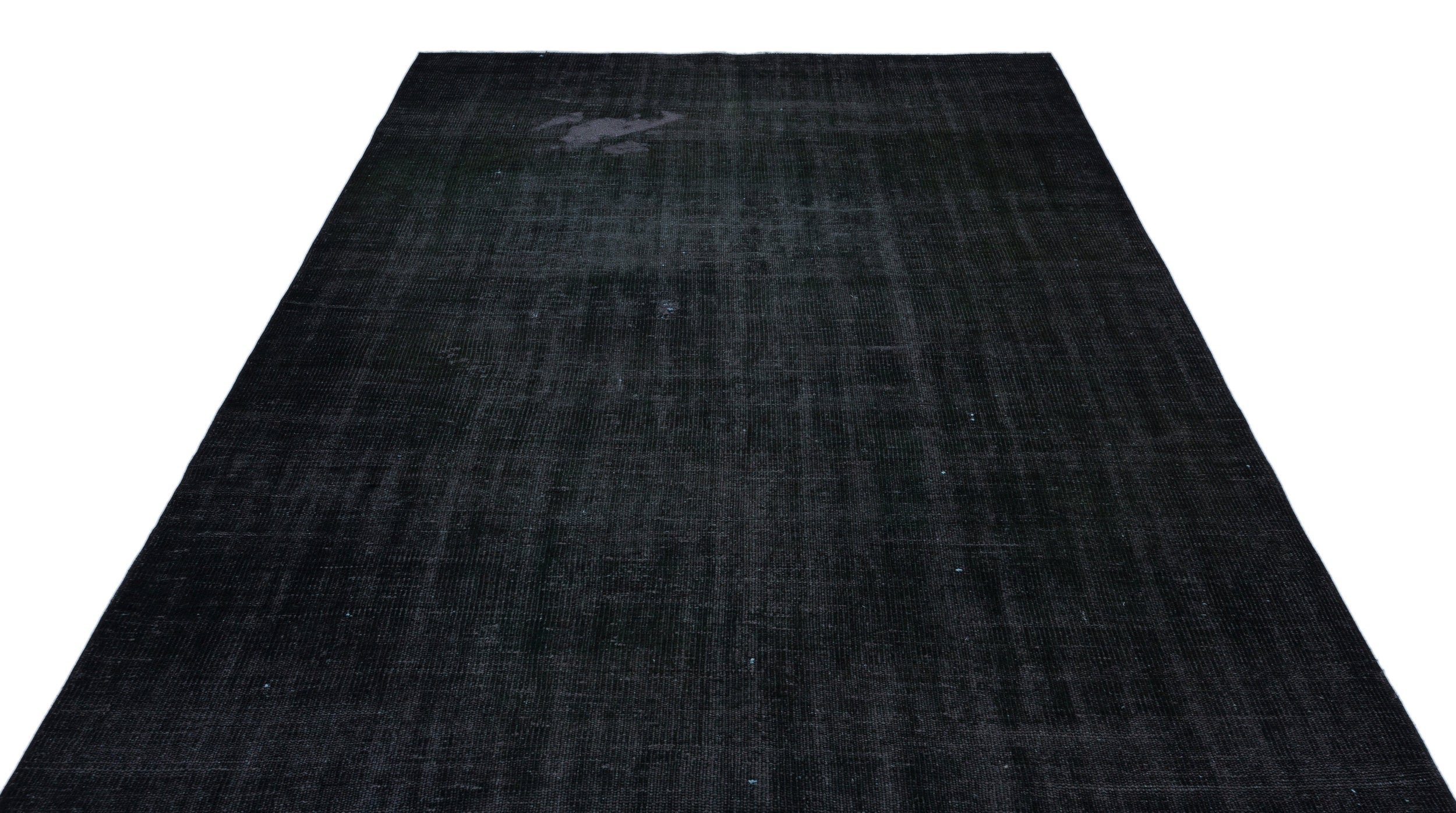 Atina Black Vintage Wool Handmade Area Rug 6'3" x 9'10"