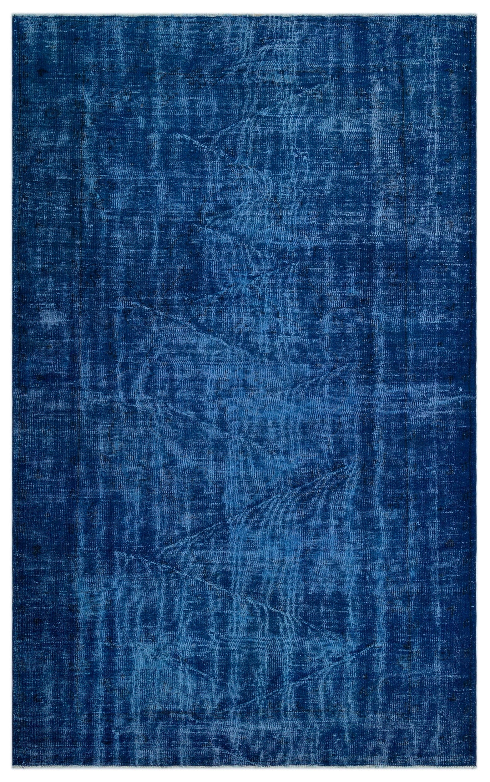 Atina Blue Vintage Wool Handmade Area Rug 6'1" x 10'2"