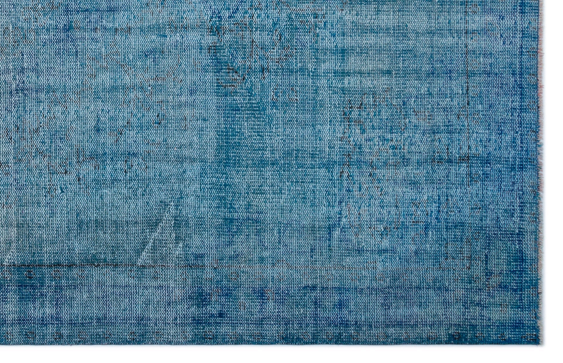 Atina Blue Vintage Wool Handmade Area Rug 5'7" x 8'10"