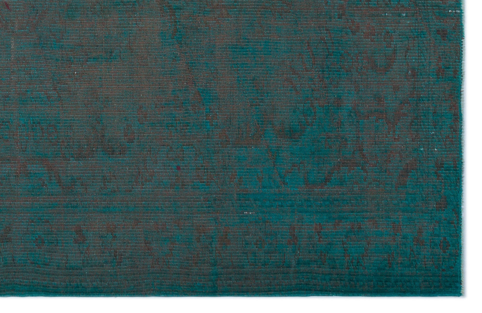 Atina Turquoise Vintage Wool Handmade Area Rug 5'11" x 8'0"