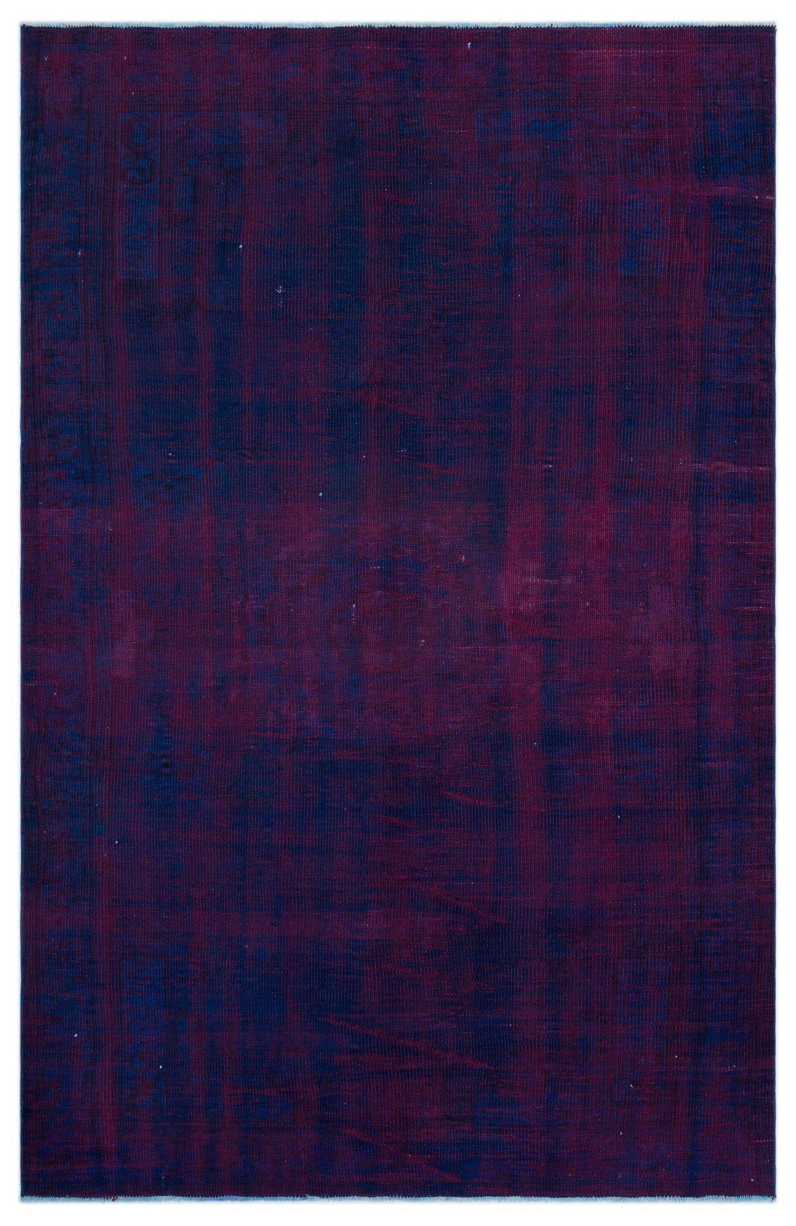 Atina Blue Vintage Wool Handmade Area Rug 5'11" x 8'10"