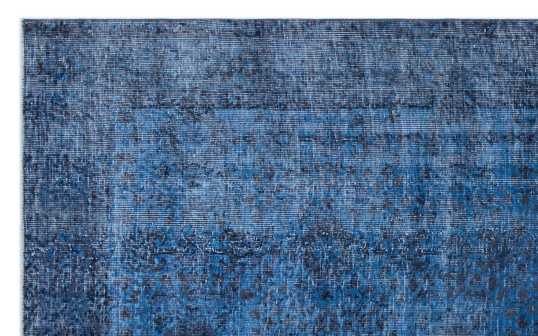 Atina Blue Vintage Wool Handmade Area Rug 5'3" x 8'8"