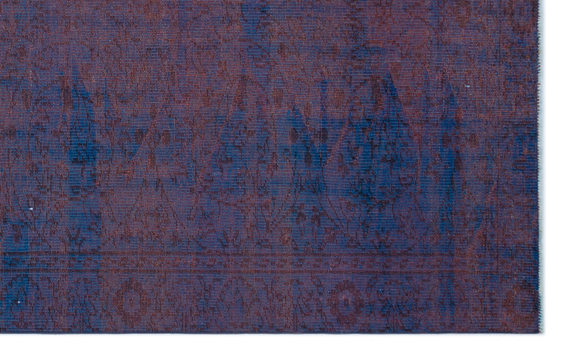 Atina Blue Vintage Wool Handmade Area Rug 5'5" x 8'10"