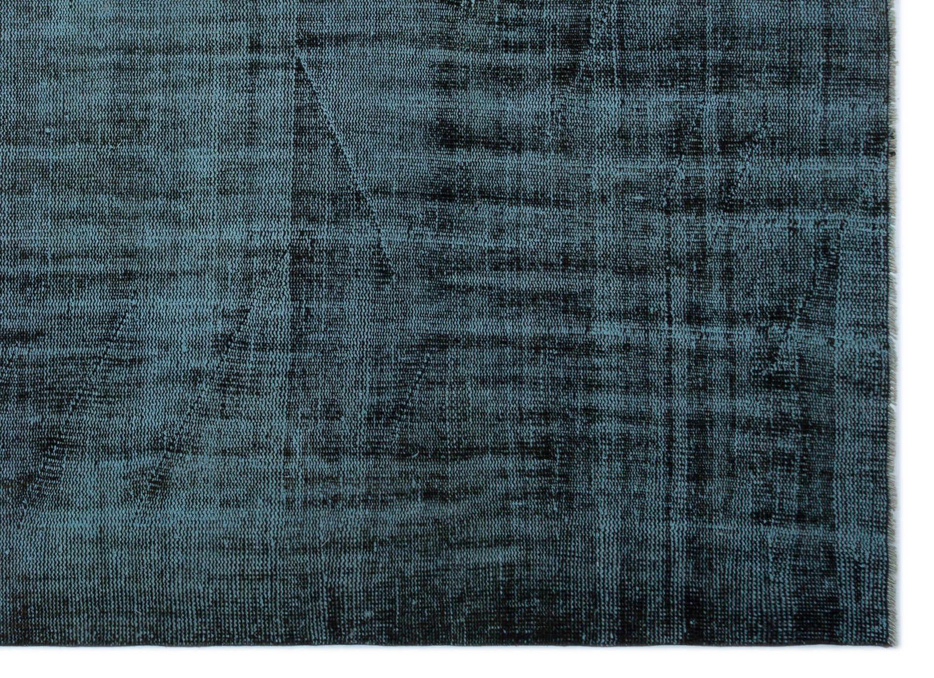 Atina Black Vintage Wool Handmade Area Rug 6'4" x 8'9"