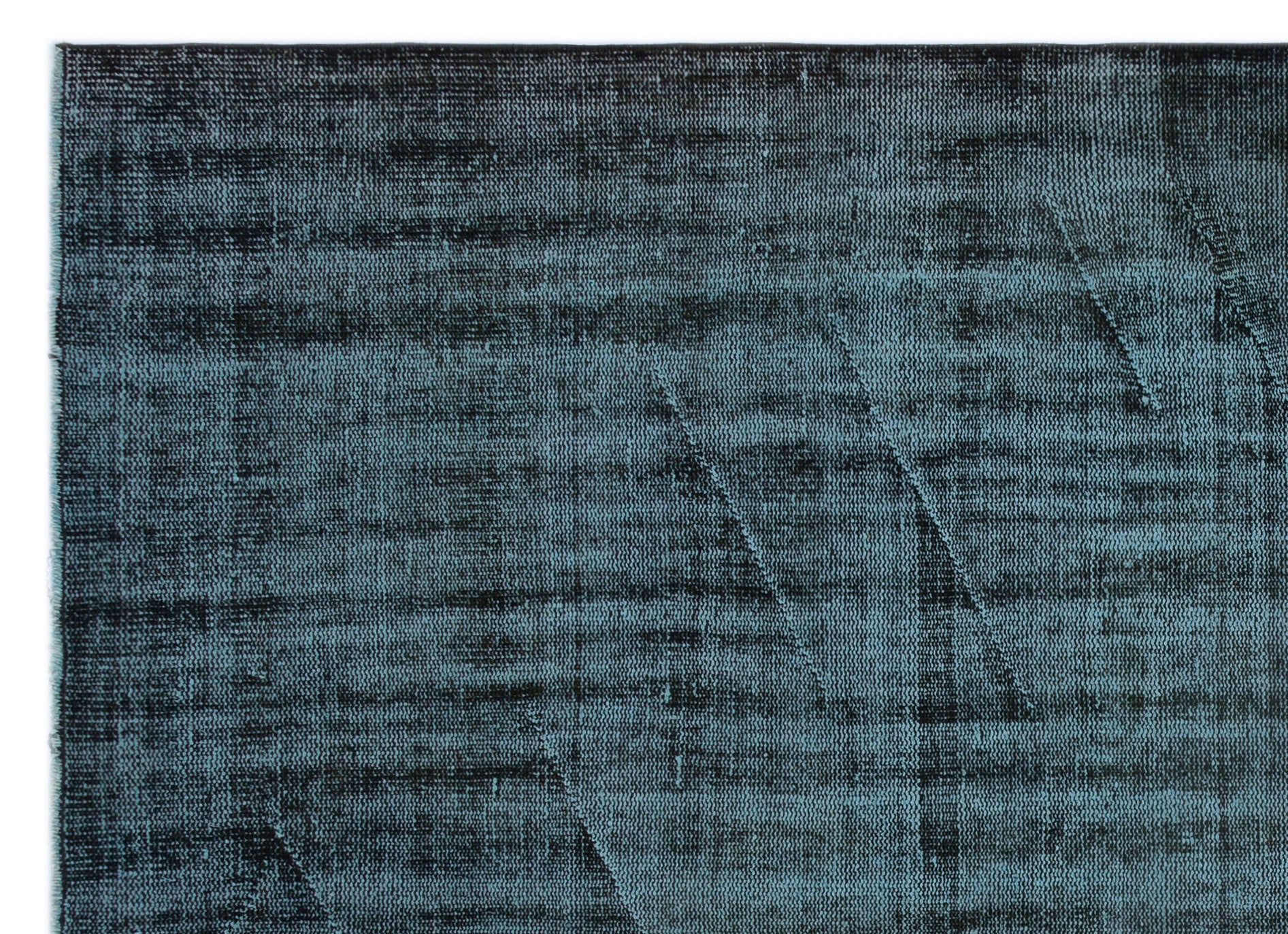 Atina Black Vintage Wool Handmade Area Rug 6'4" x 8'9"