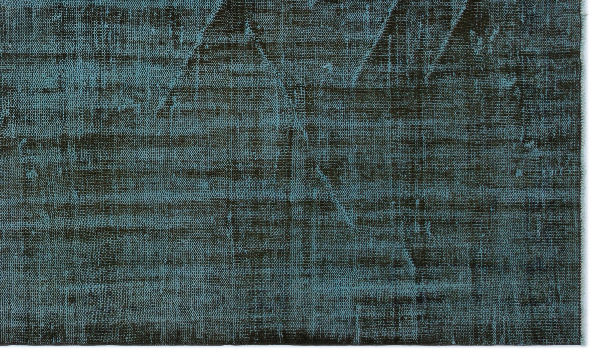 Atina Turquoise Vintage Wool Handmade Area Rug 5'10" x 9'10"