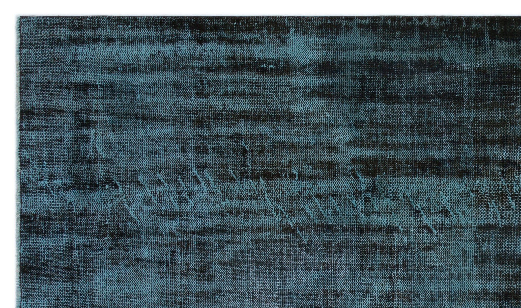 Atina Turquoise Vintage Wool Handmade Area Rug 5'7" x 9'8"