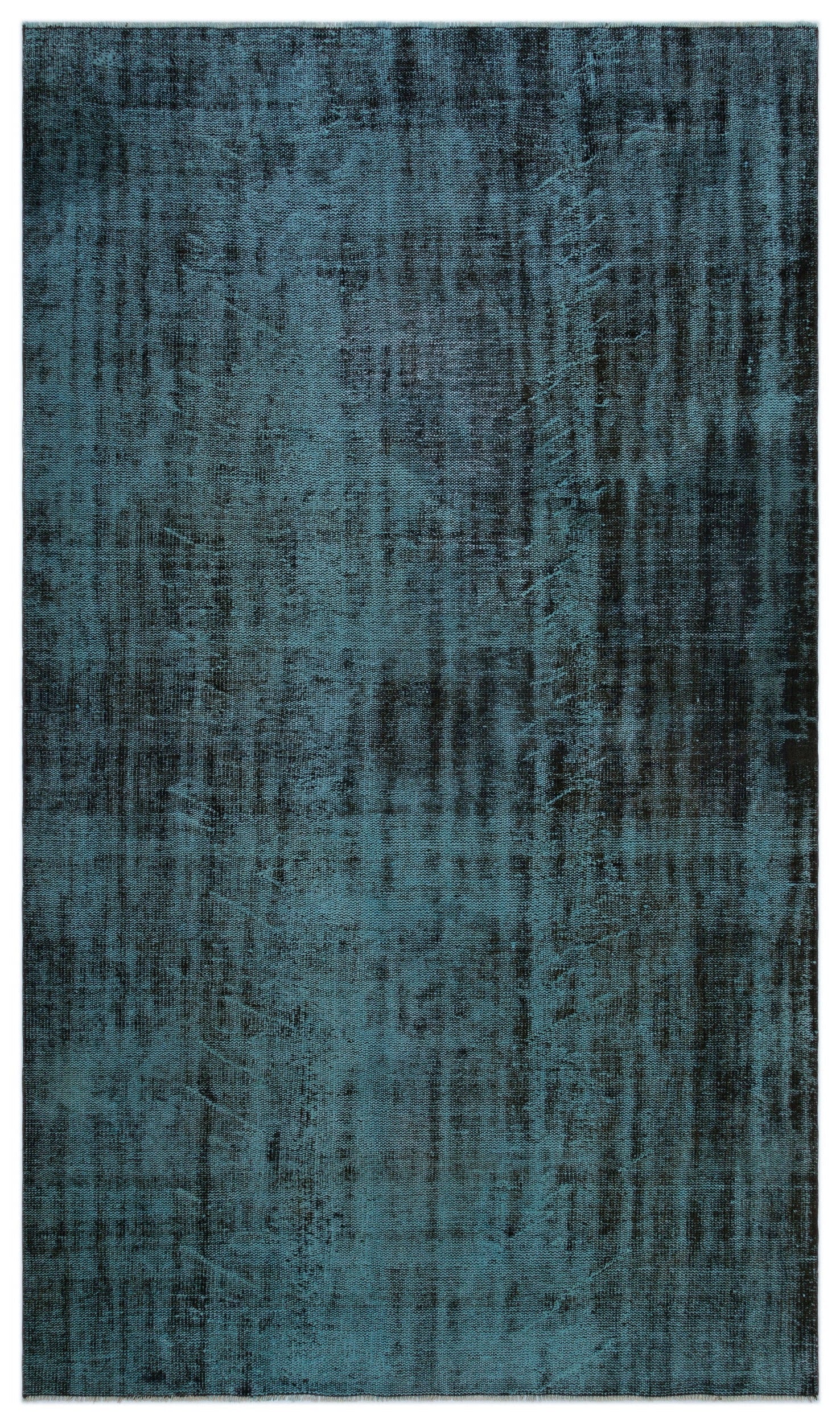 Atina Turquoise Vintage Wool Handmade Area Rug 5'7" x 9'8"