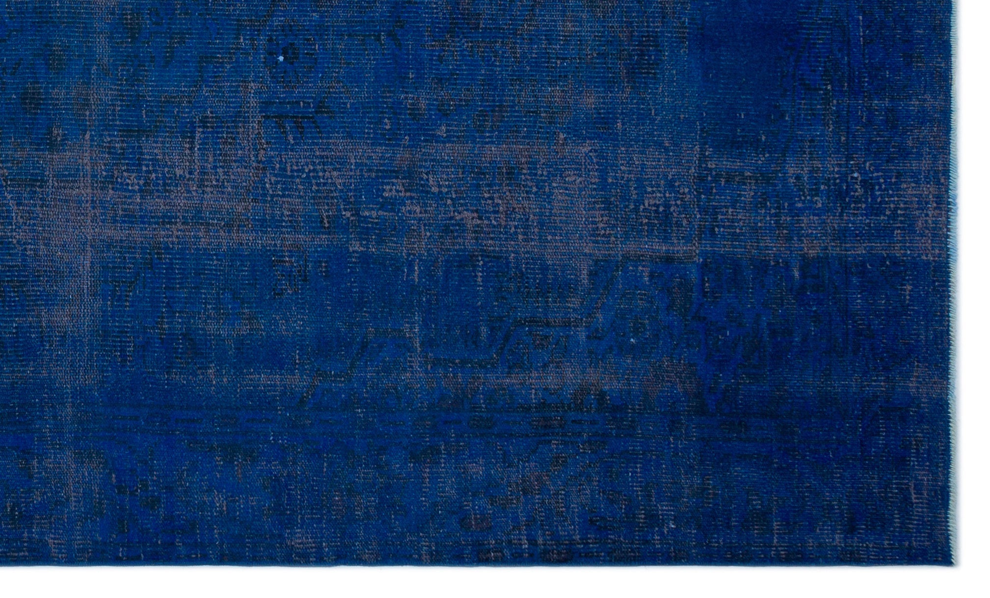 Atina Blue Vintage Wool Handmade Area Rug 5'7" x 9'5"