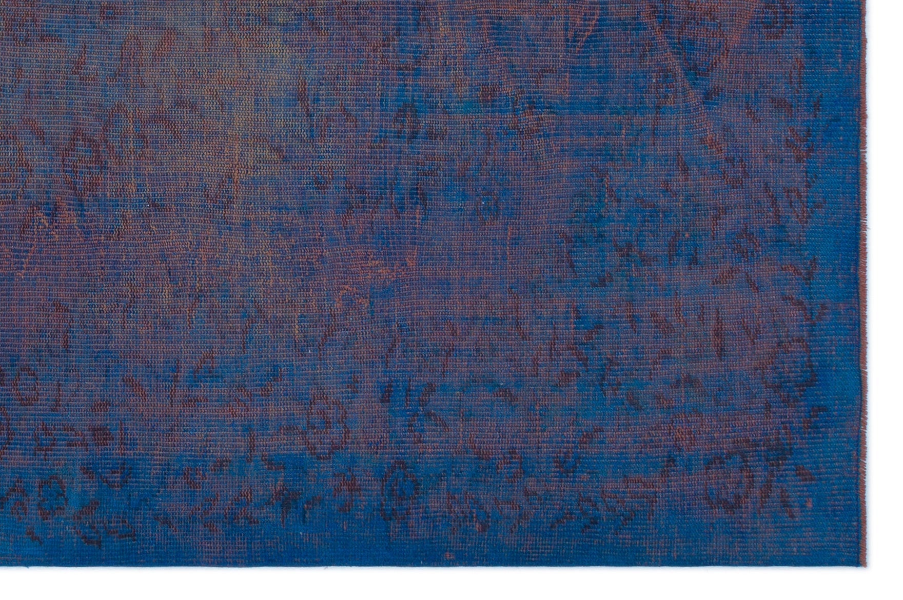 Atina Blue Vintage Wool Handmade Area Rug 5'6" x 8'2"