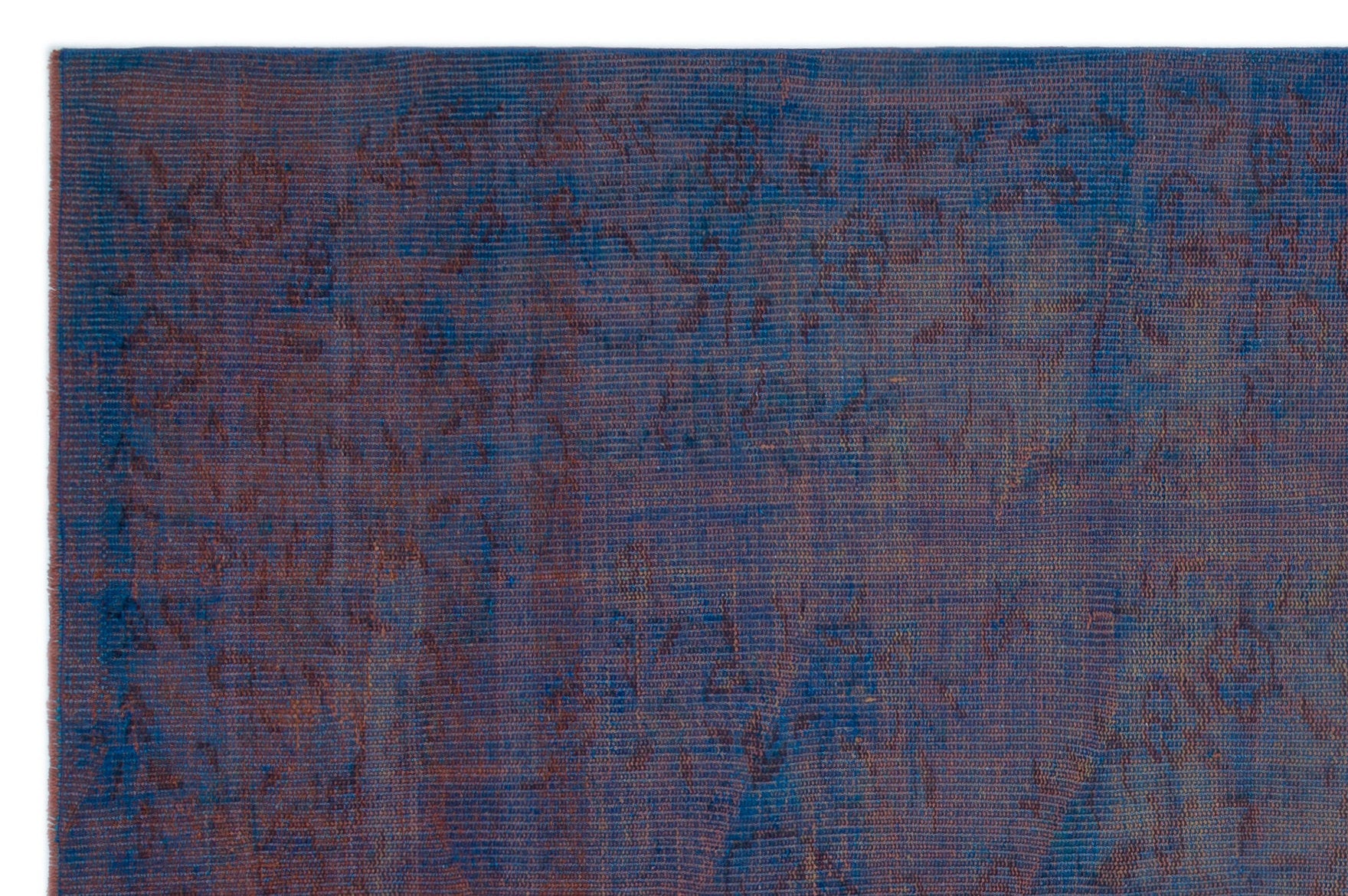 Atina Blue Vintage Wool Handmade Area Rug 5'6" x 8'2"