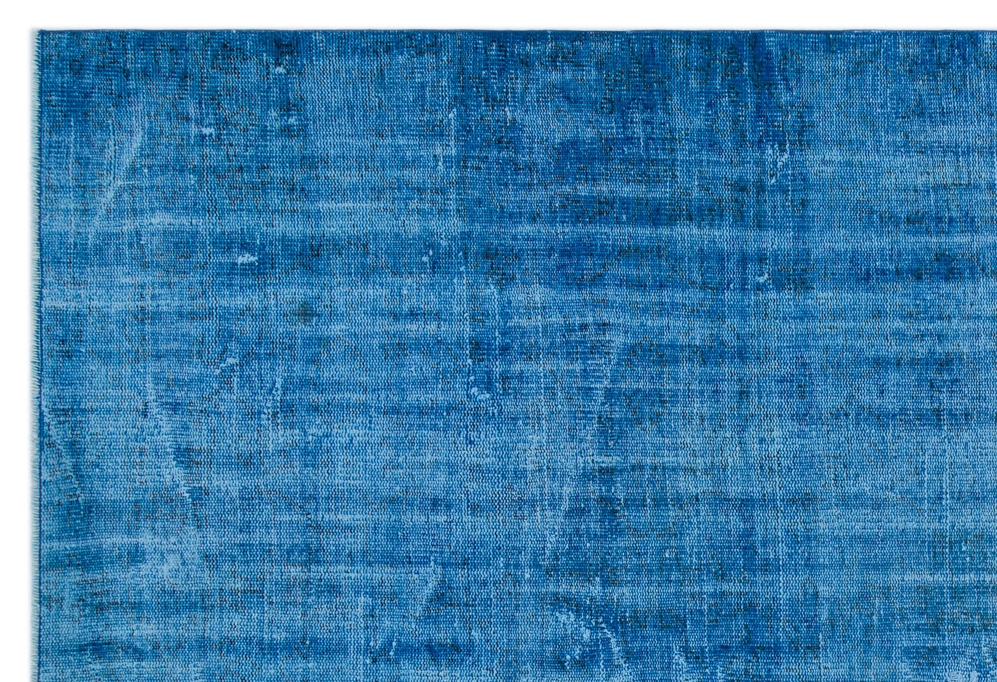 Atina Blue Vintage Wool Handmade Area Rug 6'6" x 9'5"